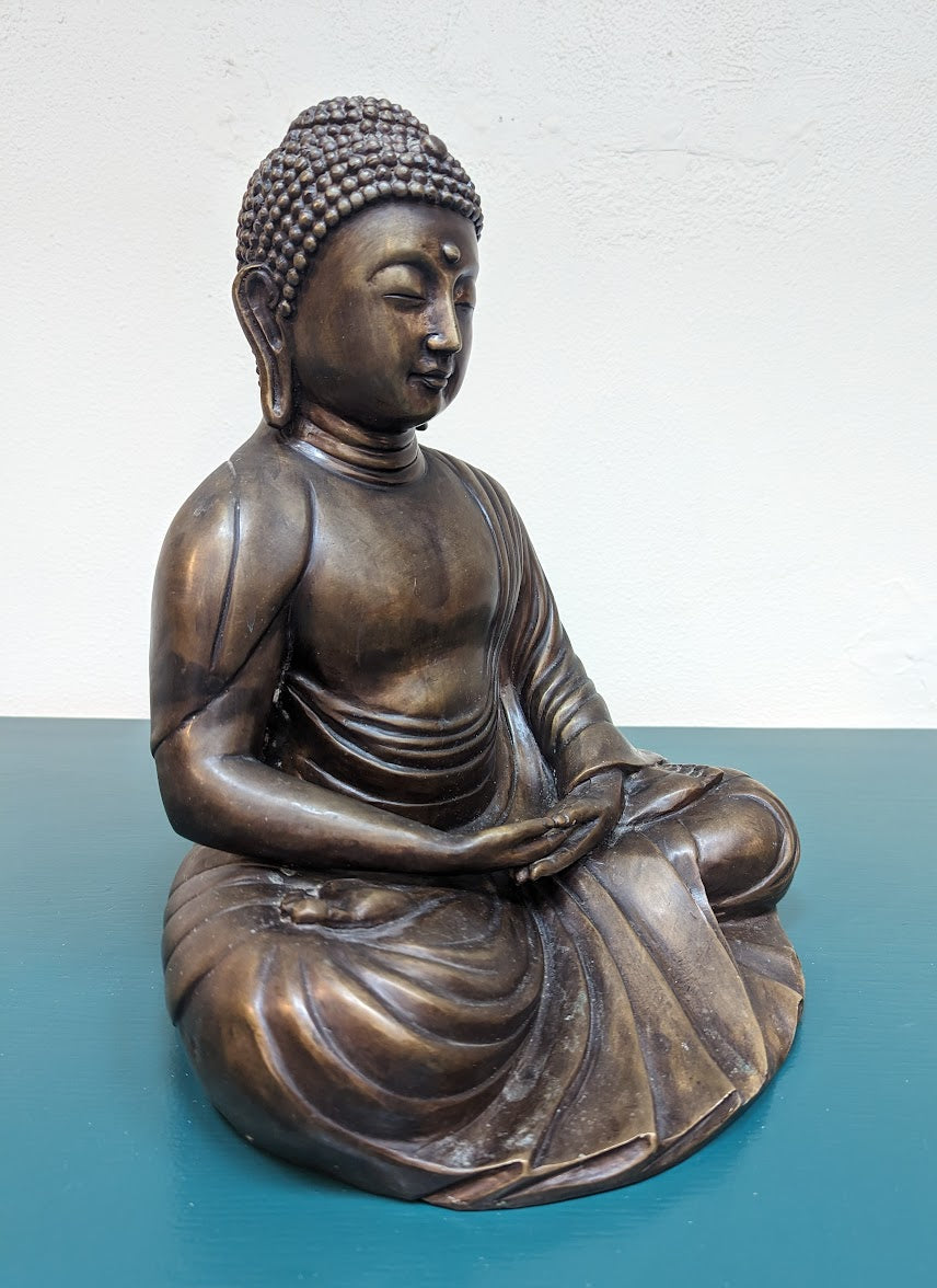 Vintage Bronze Amida Buddha Statue