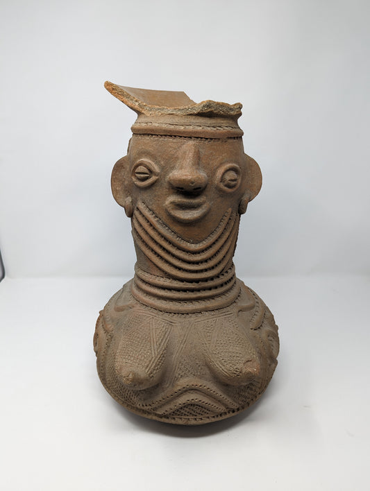 Extremely RARE Yoruba Tribe Osun Shrine Jar (c. 1900s-1940s)