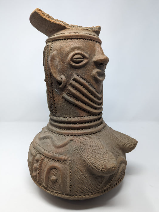 Extremely RARE Yoruba Tribe Osun Shrine Jar (c. 1900s-1940s)