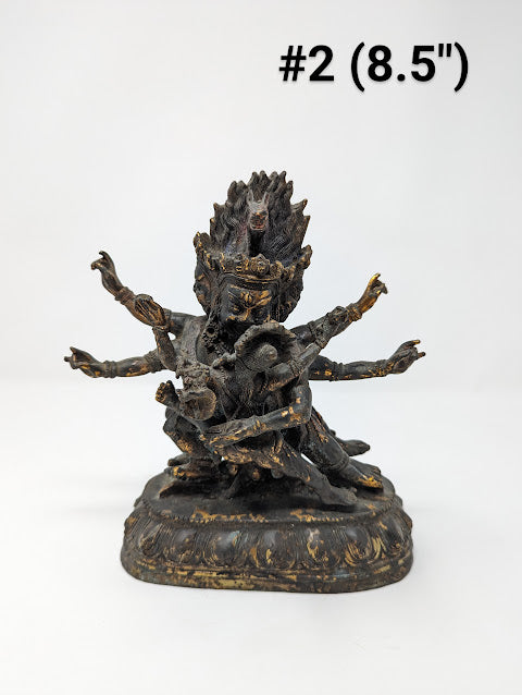 18th-19th Century Tibetan Bronze Hayagriva/Vajradara in Yabyum Posture