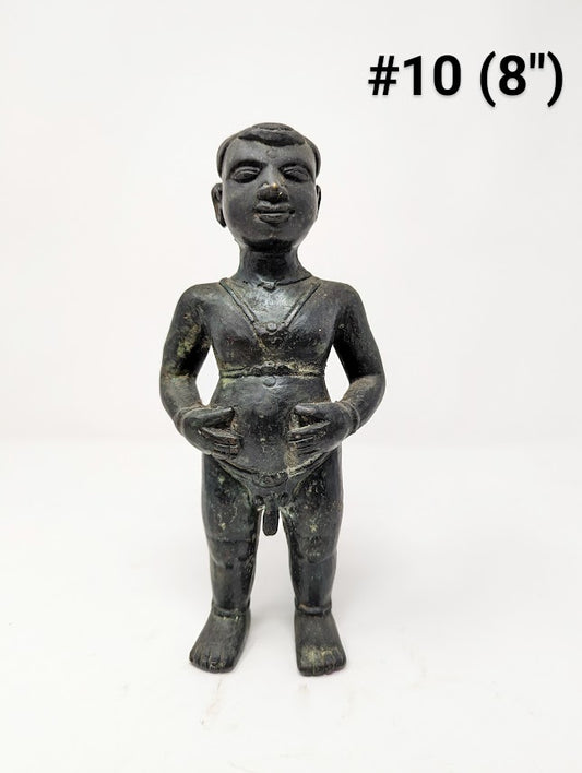 Unknown Metal Statue: Nude Man/Boy