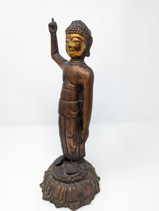 Korean Baby Buddha Pointing to Heaven & Earth (c. 18th/19th Century)