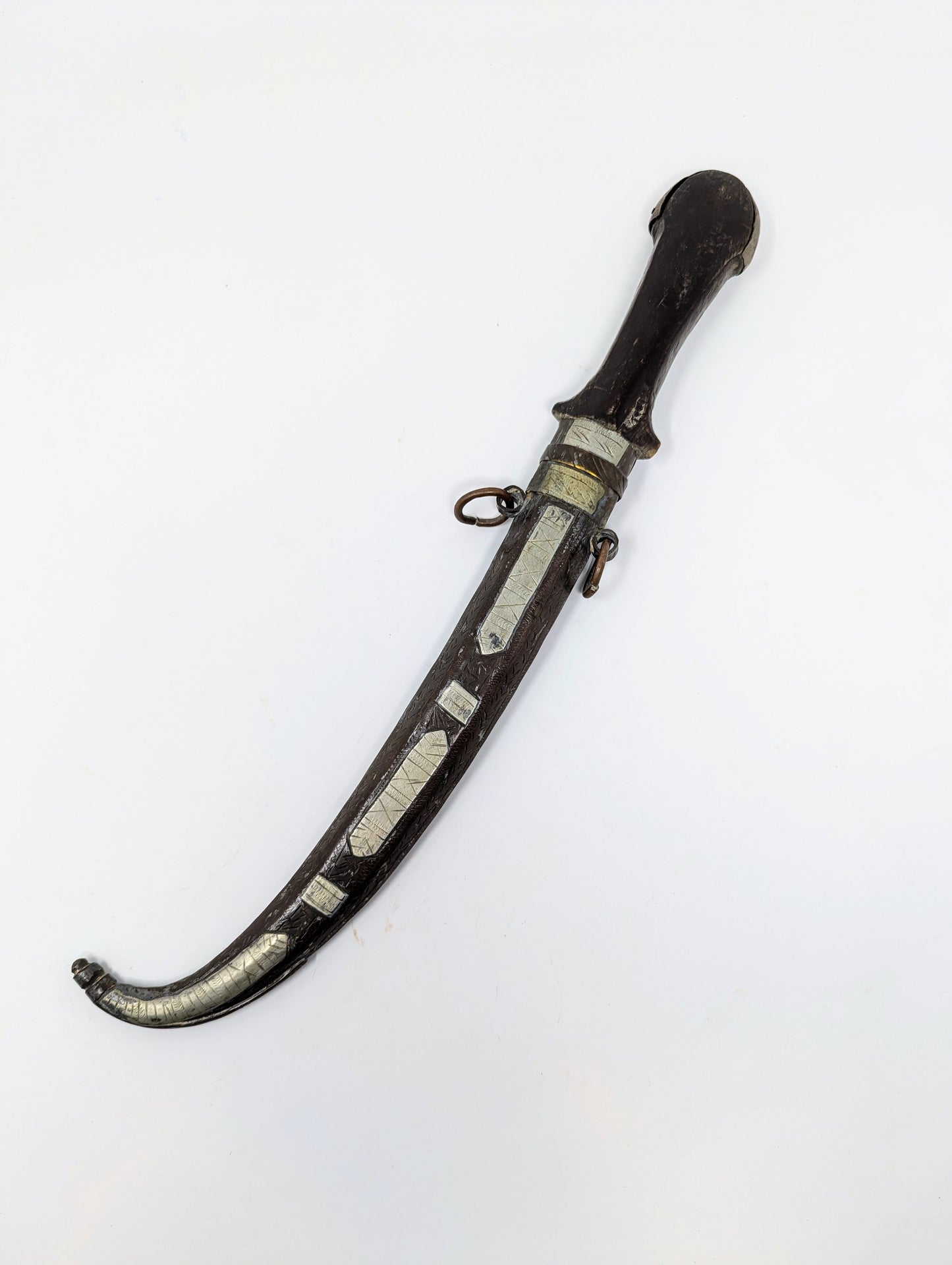 RARE DESIGN Early 20th Century Moroccan Koumya Dagger