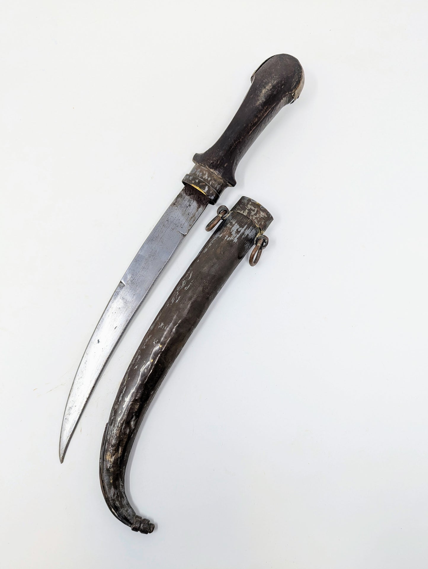 RARE DESIGN Early 20th Century Moroccan Koumya Dagger