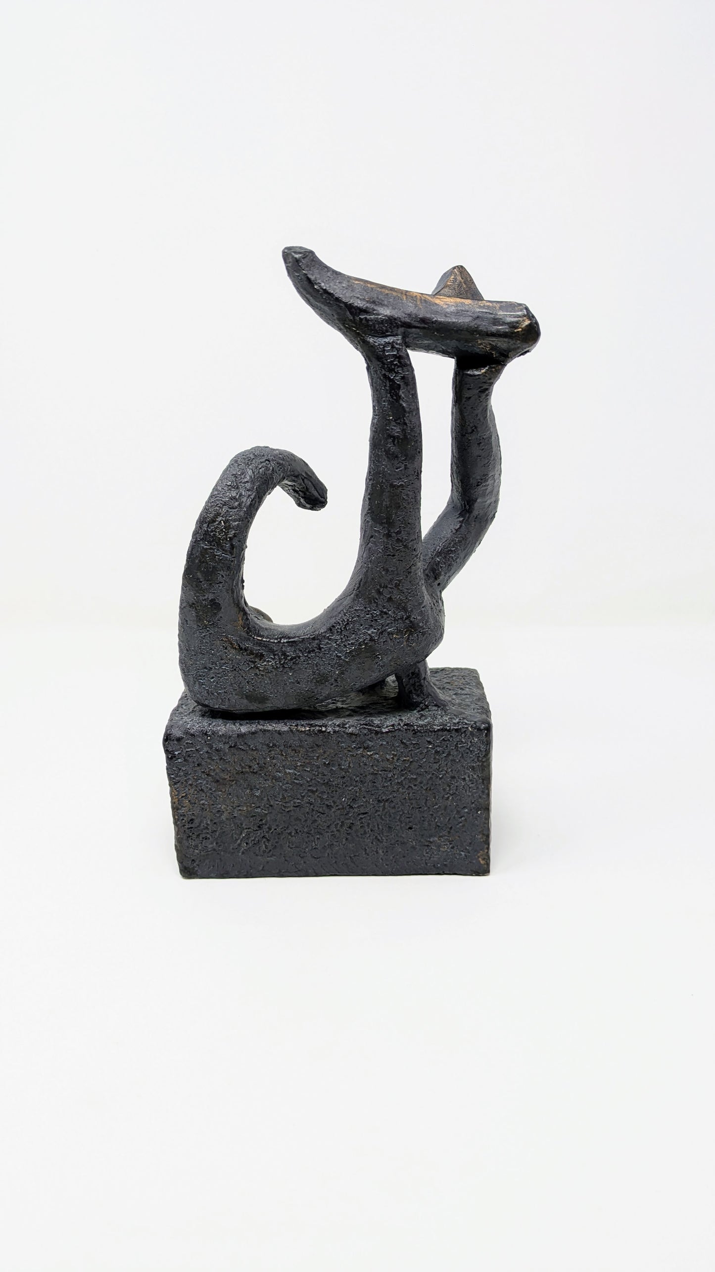 Unique Abstract Surfer Art Sculpture