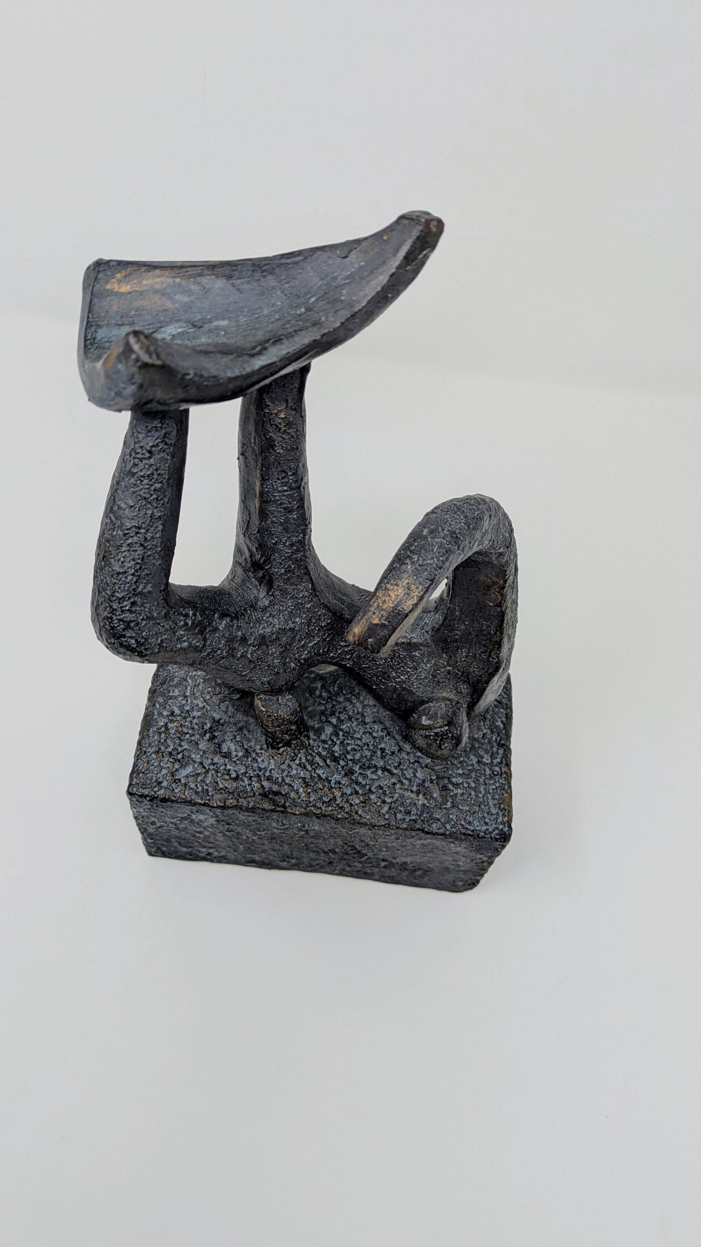 Unique Abstract Surfer Art Sculpture
