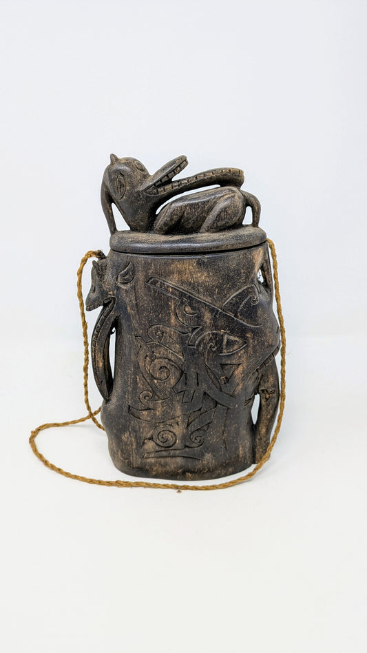 Borneo Tribe 1940s Dayak Bahau Water Container