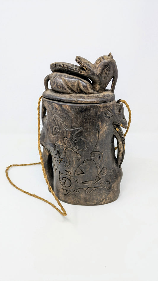 Borneo Tribe 1940s Dayak Bahau Water Container