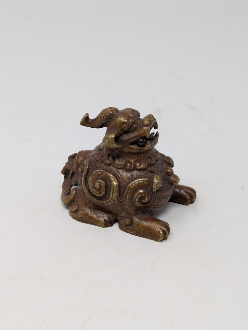 Antique Chinese Brass "Luduan" Scroll/Paper Weight