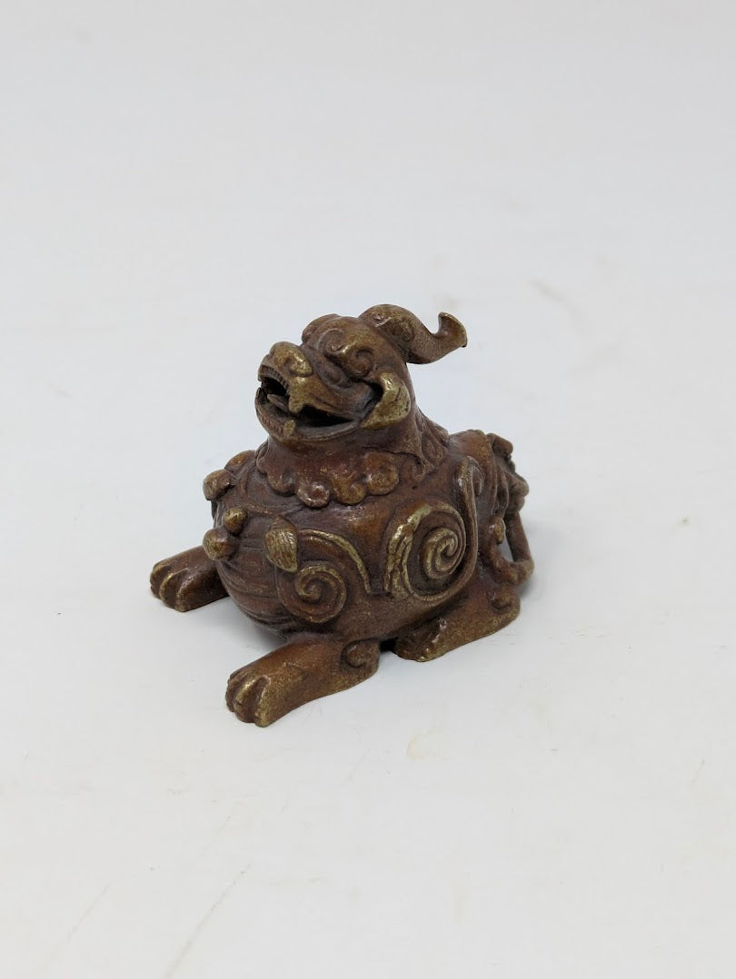 Antique Chinese Brass "Luduan" Scroll/Paper Weight
