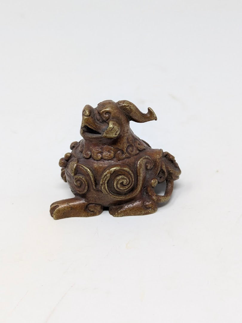 Antique Chinese Brass "Luduan" Scroll/Paper Weight