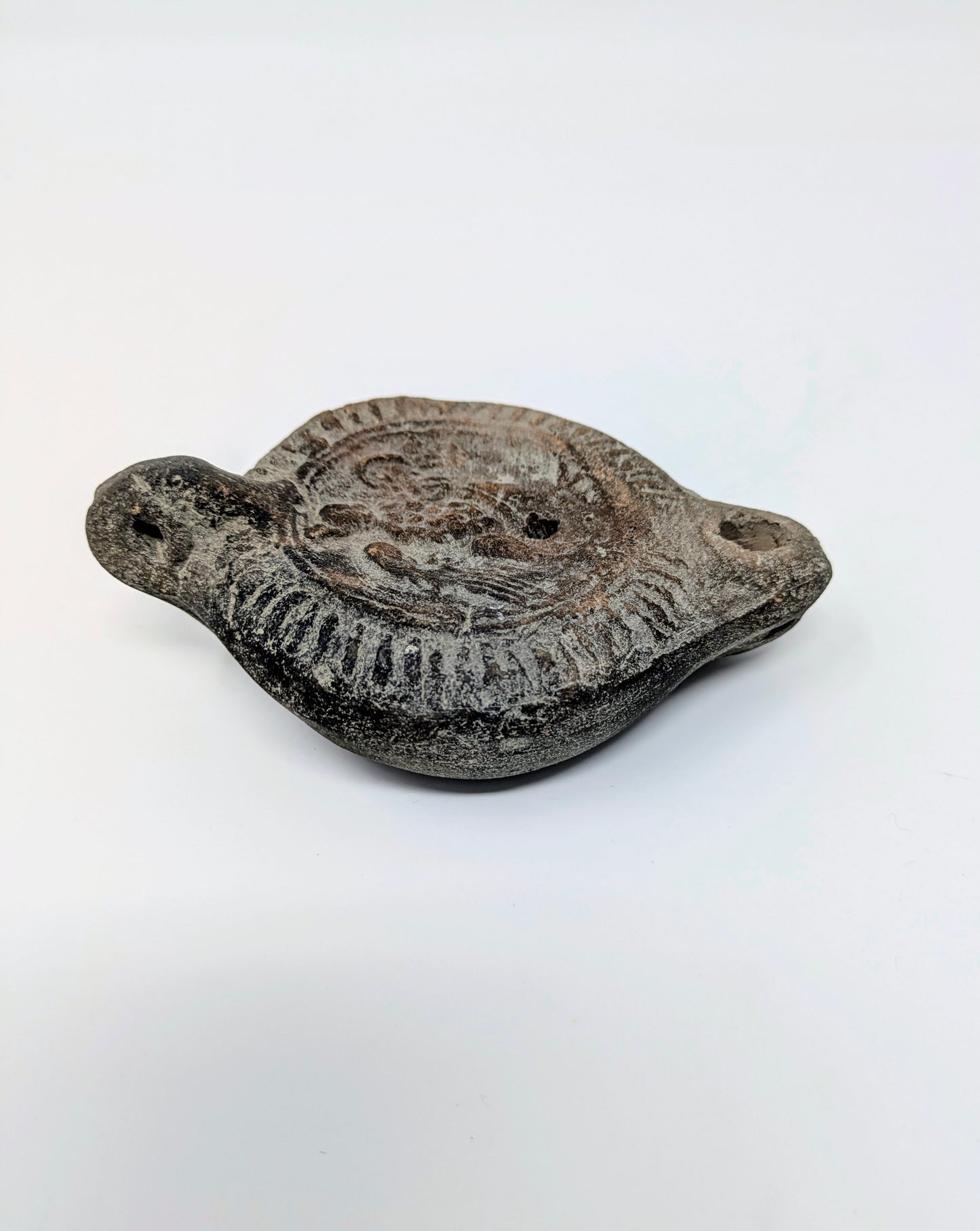 Ancient "Imperial Period" Roman Terracotta Oil Lamp (c. 2nd Century CE)