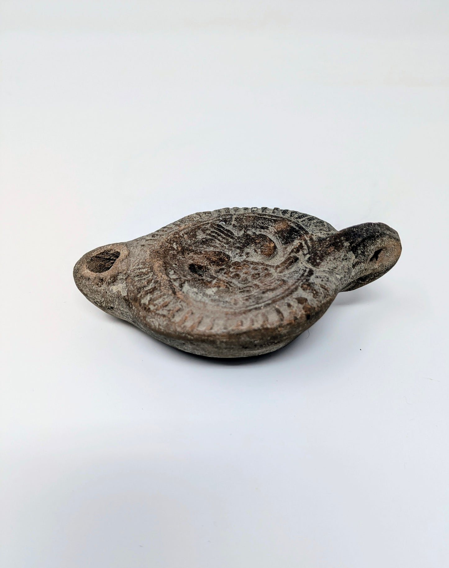 Ancient "Imperial Period" Roman Terracotta Oil Lamp (c. 2nd Century CE)