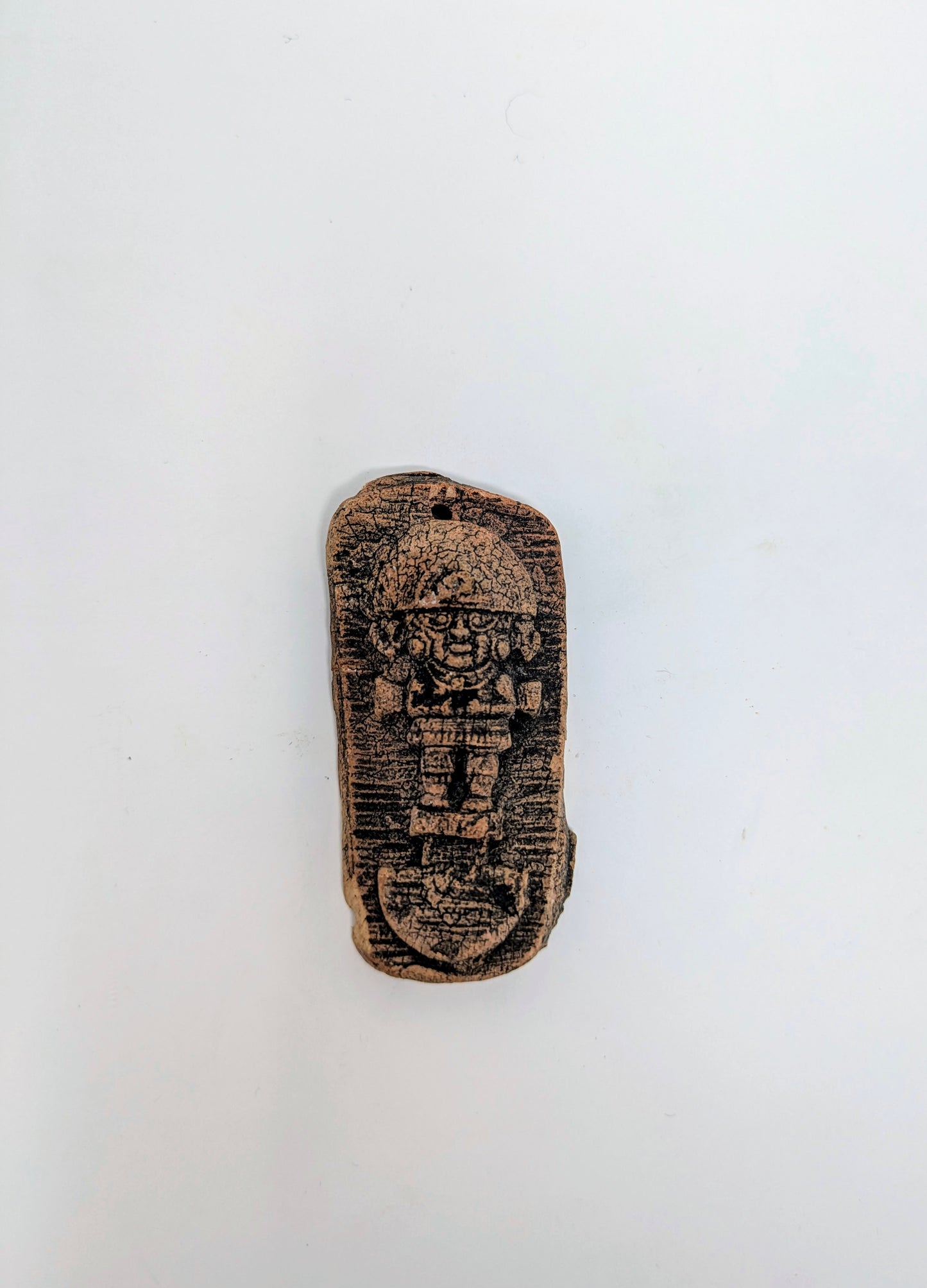 Vintage Peruvian/Inca Clay Pendants (2)
