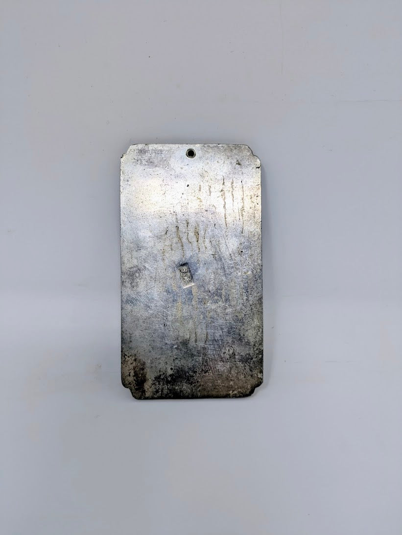 Vintage/Antique Chinese Hallmark Tibetan Silver Bar or Waist Tag