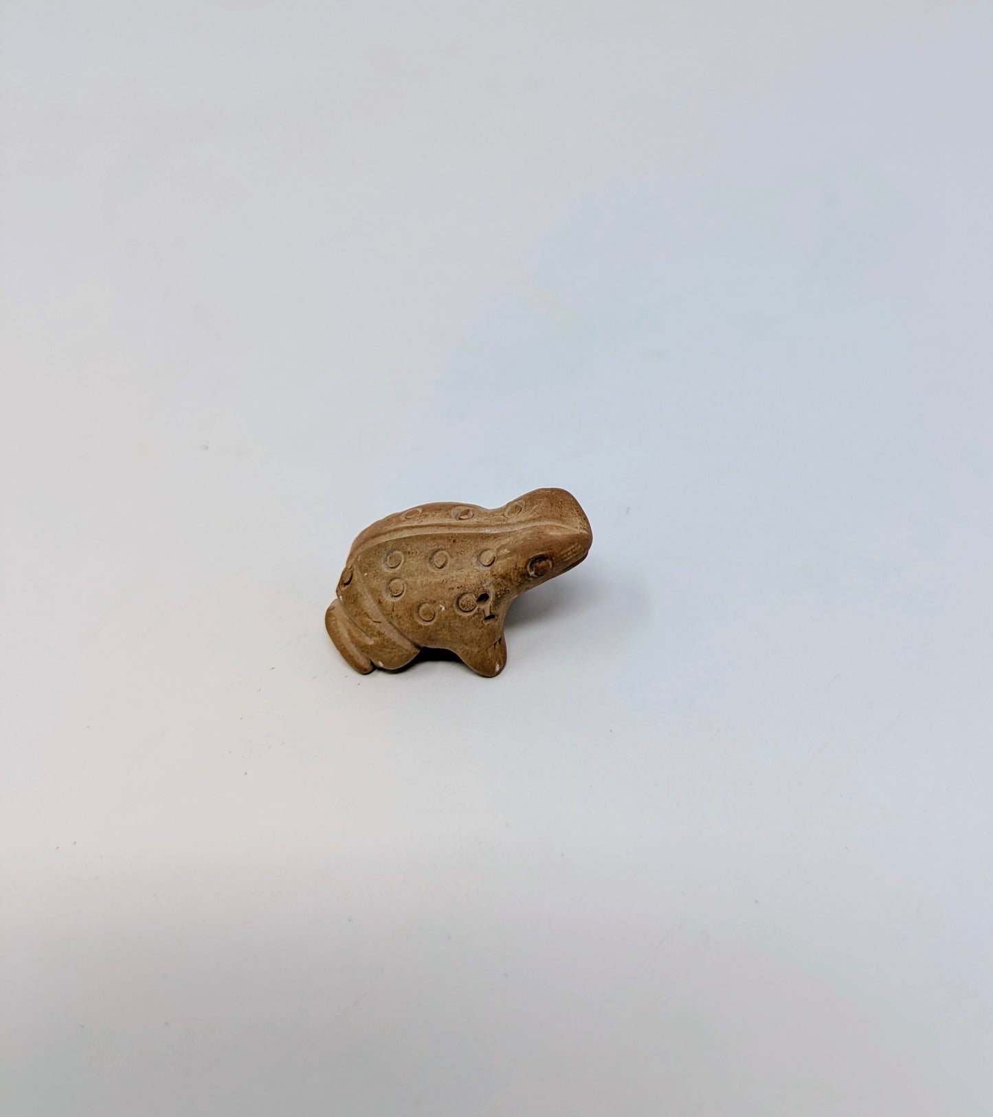 Vintage Pre-Columbian Style Clay Frog Ocarina