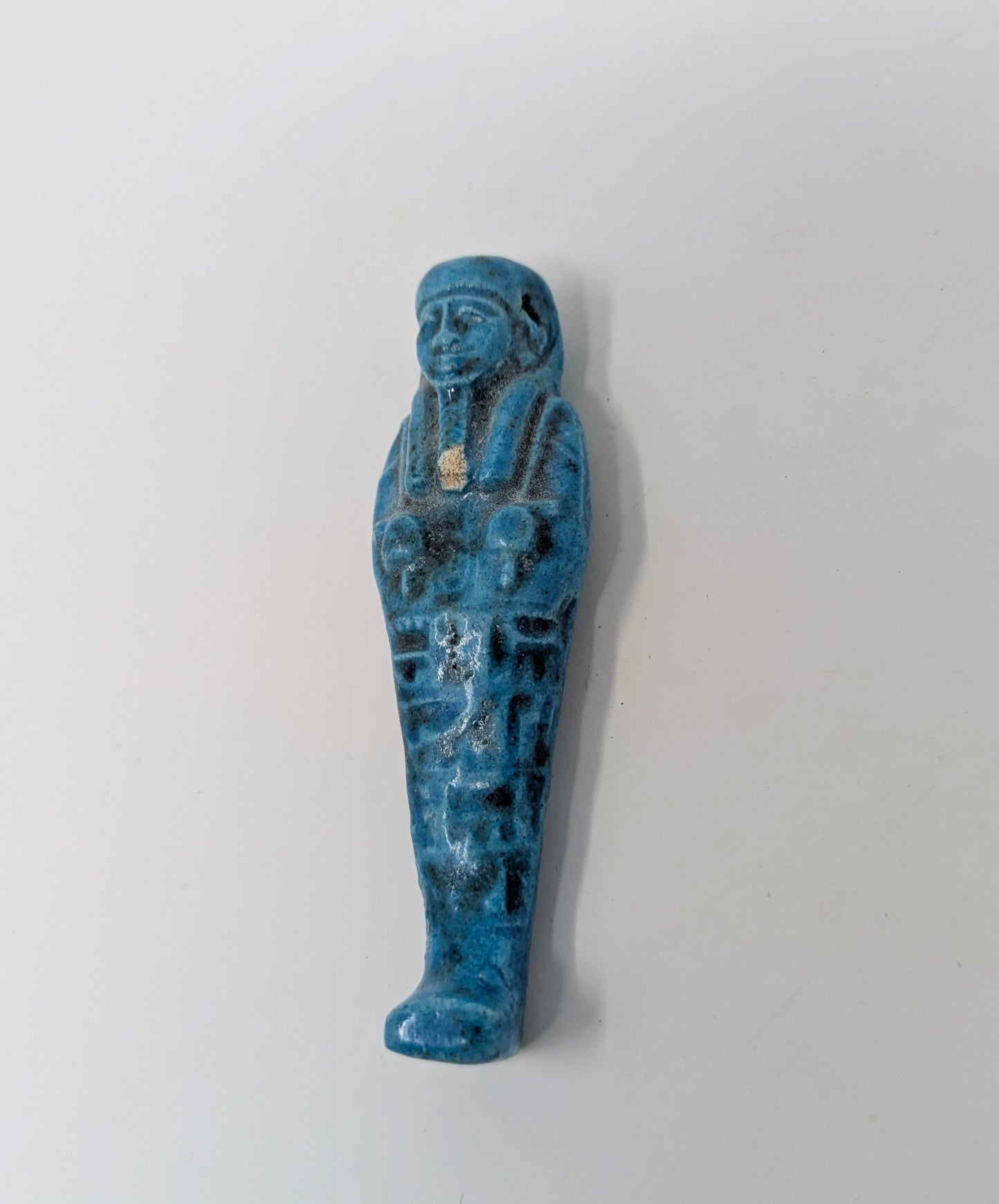 Antique Faience Shabti Pendant: Egyptian Revival Period