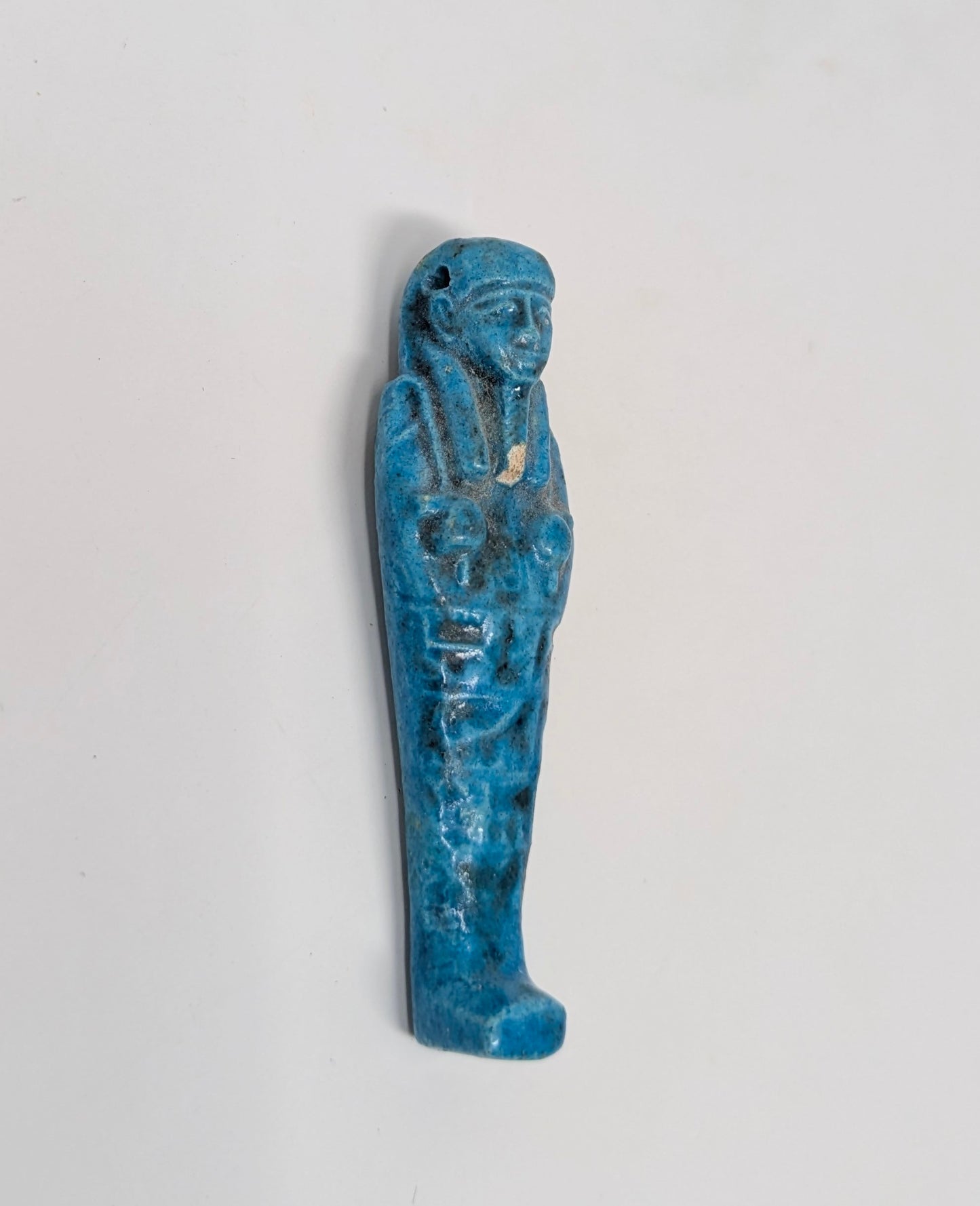 Antique Faience Shabti Pendant: Egyptian Revival Period