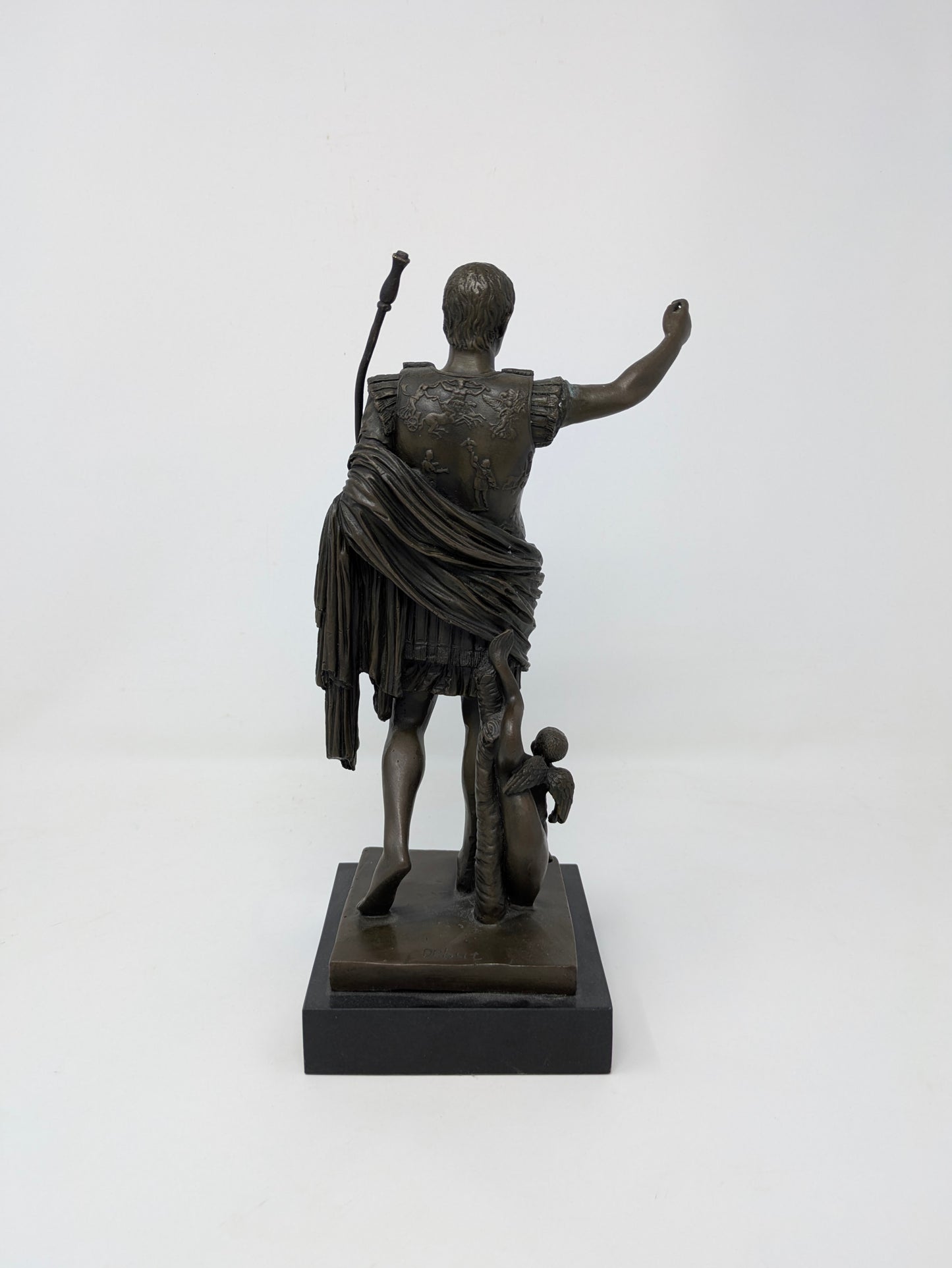 Cold-Cast Bronze "Augustus of Prima Porta" Statue: Signed Debut