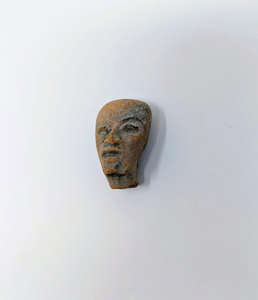 Pre-Columbian Clay Head Fragment: Teotihuacan Region (c. 450AD)