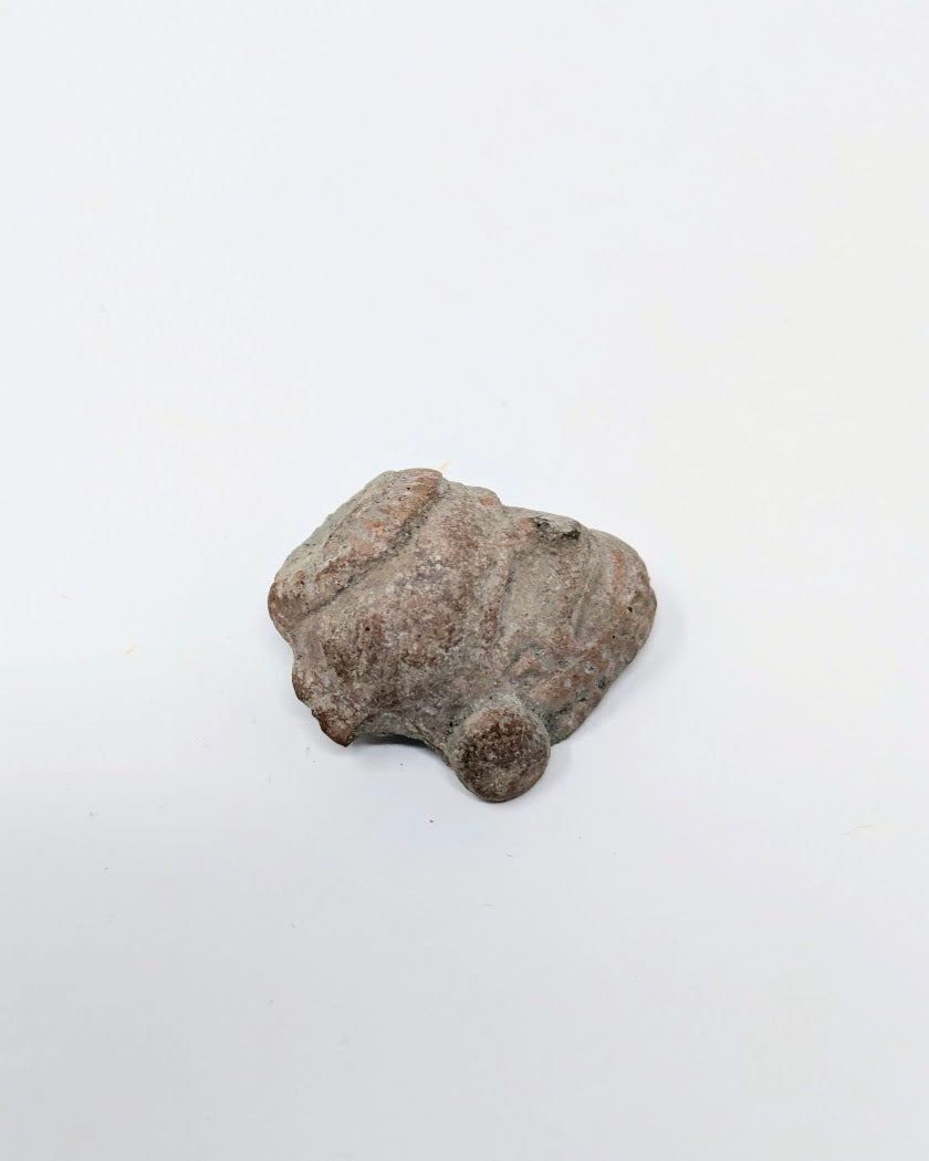 Pre-Columbian Artifact: Clay Head Fragment (c. 500AD-1000AD)