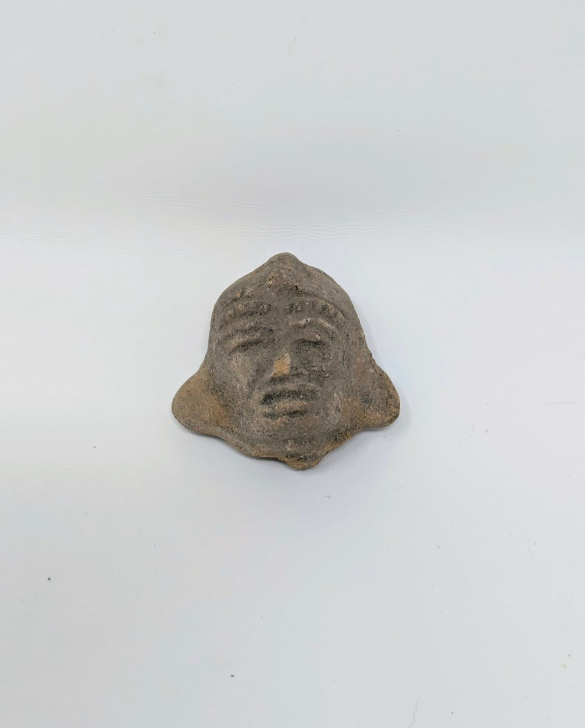 Pre-Columbian Clay Head Fragment: Teotihuacan Region (c. 1000AD-1500AD)