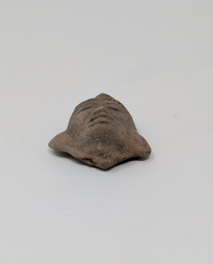 Pre-Columbian Clay Head Fragment: Teotihuacan Region (c. 1000AD-1500AD)