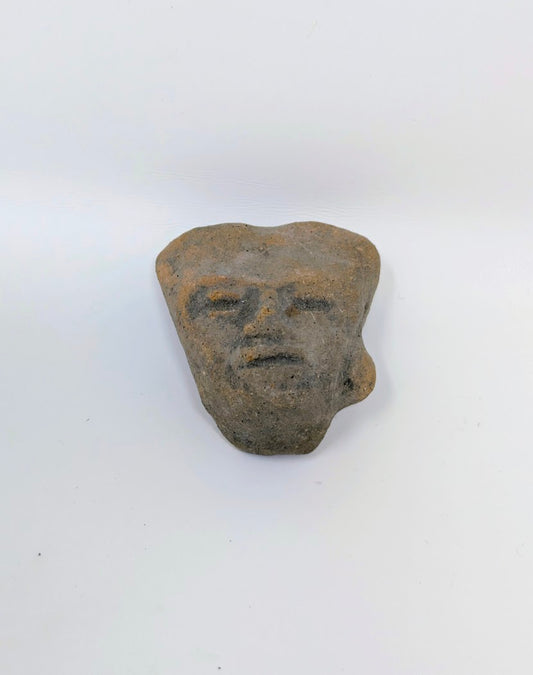 Pre-Columbian Clay Head Fragment: Teotihuacan Region (c. 1000AD-1500AD)