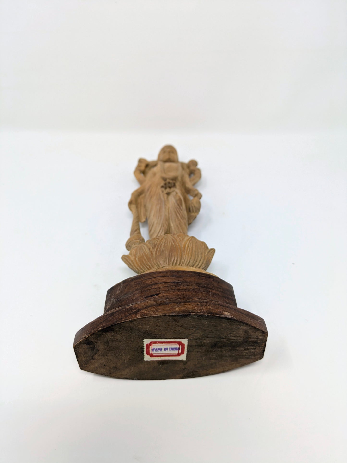 Vintage Handcrafted Sandalwood Hindu Statue: Lord Vishnu