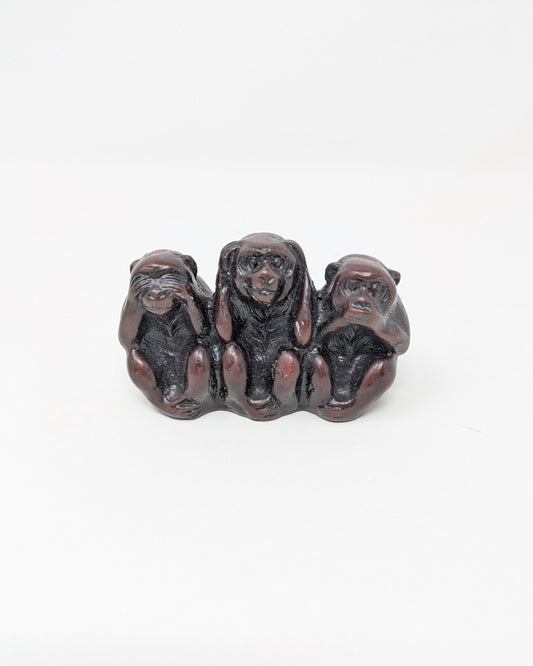 Vintage Japanese Sculpture "Three Wise Monkeys"