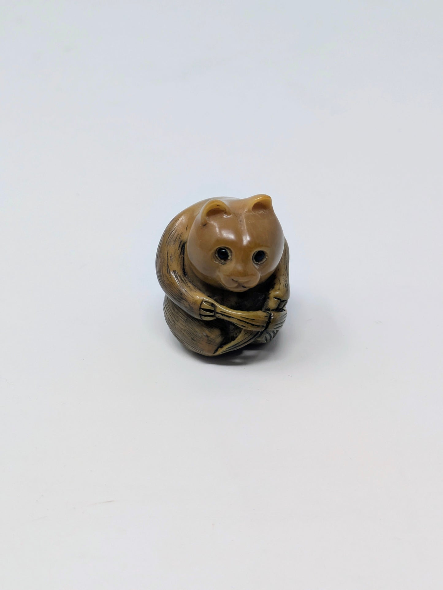 Vintage Japanese Carved & Polished Panda Netsuke