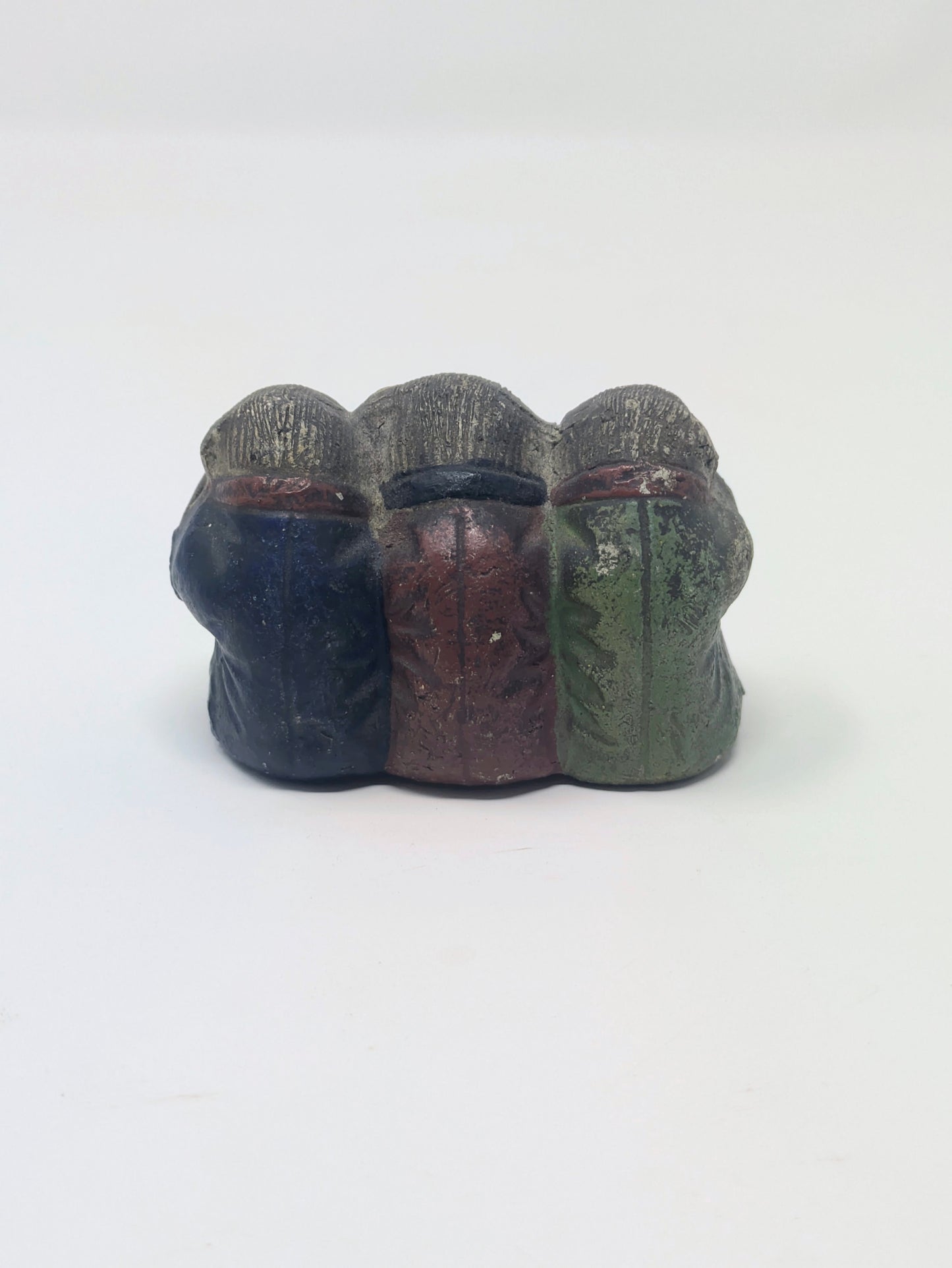 Vintage Japanese Wise Monkey Figurine: Hear/Speak/See No Evil