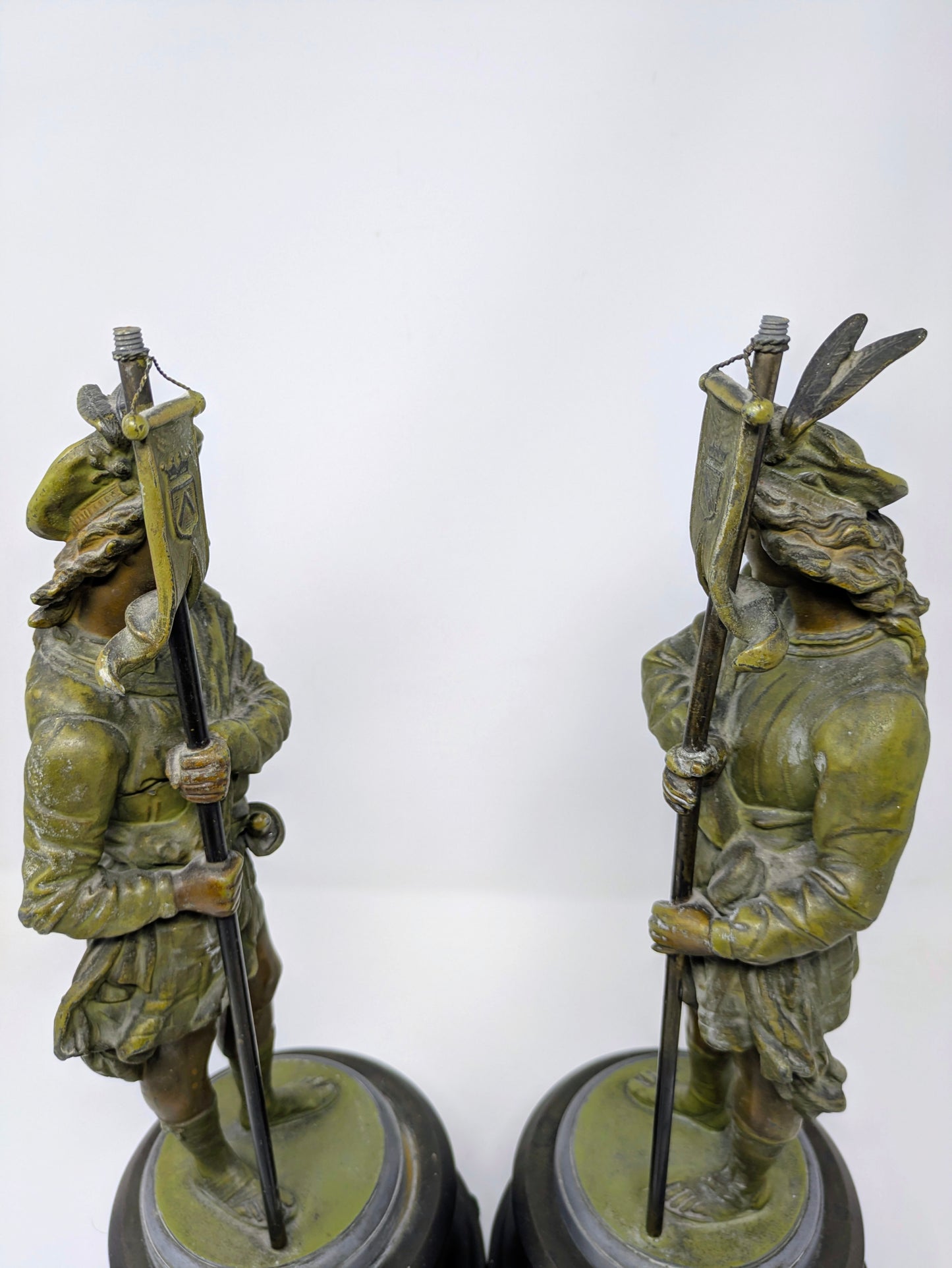 Late 19th / Early 20th Century Renaissance Style Italian Spelter Guards