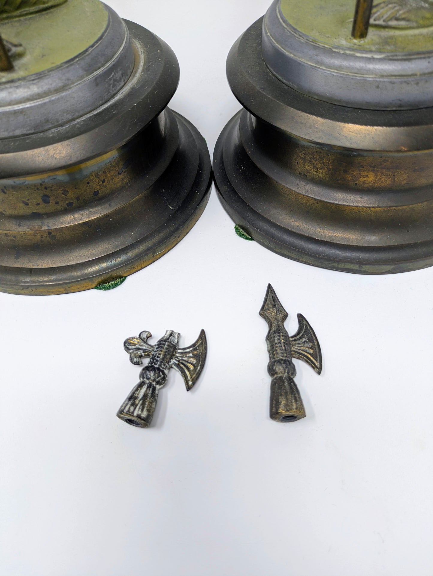 Late 19th / Early 20th Century Renaissance Style Italian Spelter Guards