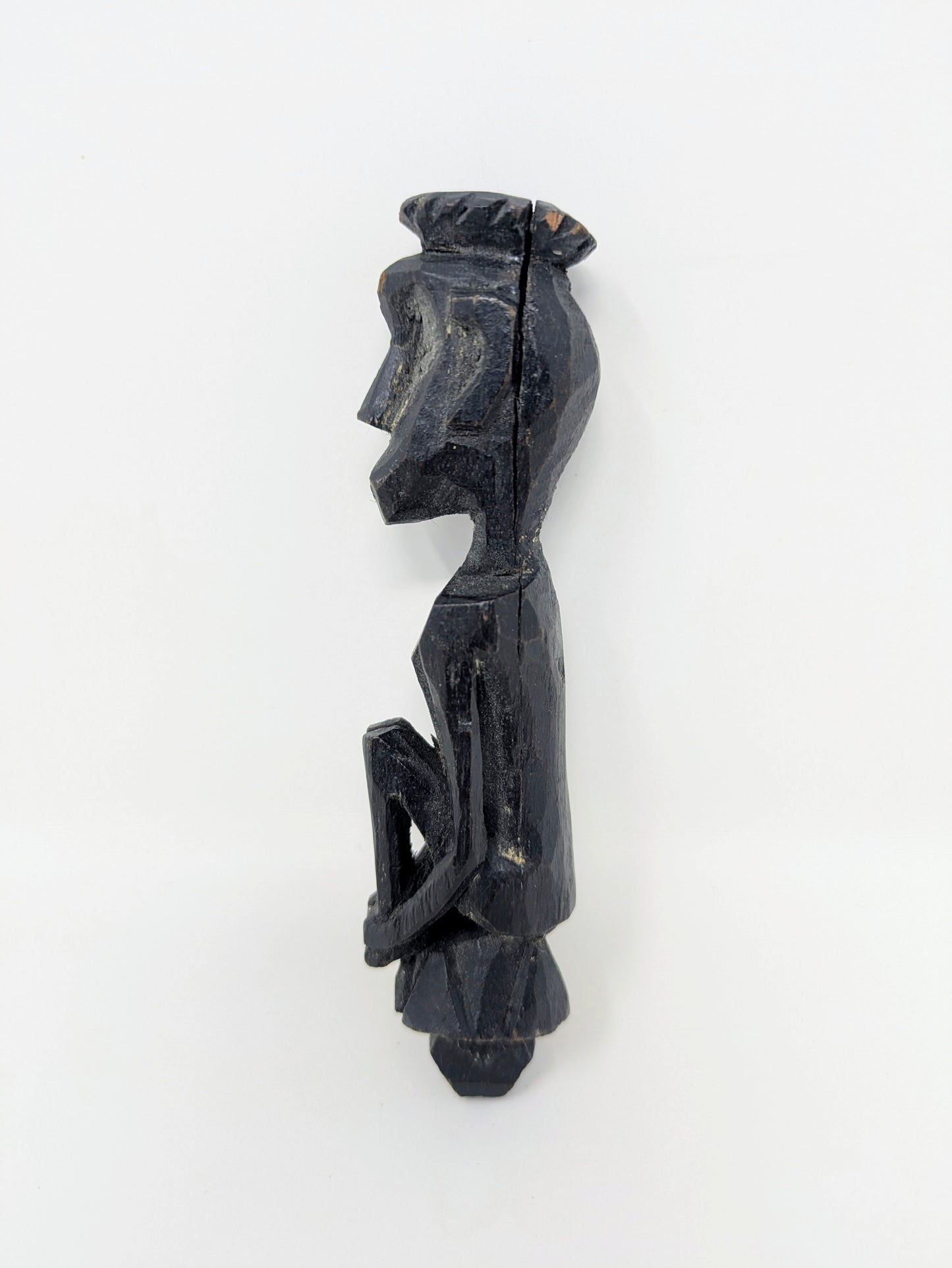 Hand-Carved Wood Dayak Tribe Pendant Charm