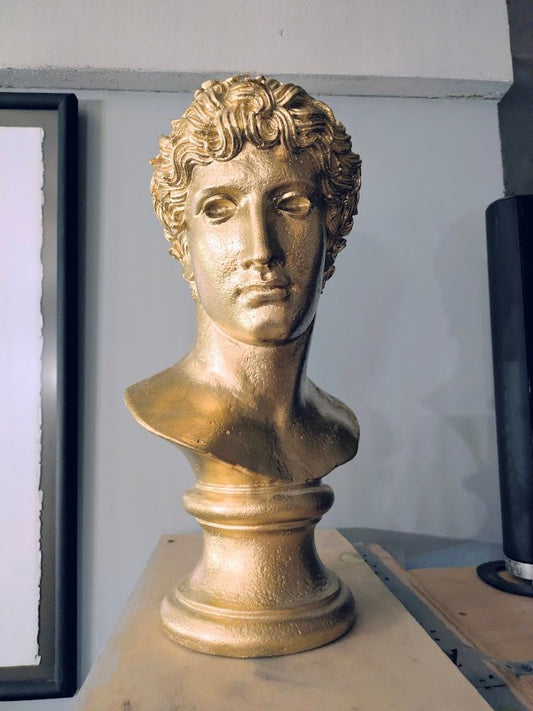 Vintage Greek Bust: "Head of a Victorious Athlete" (1984)