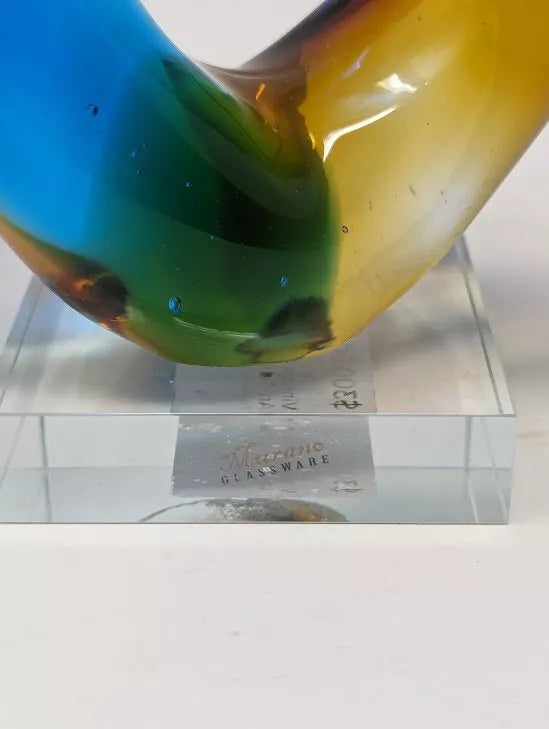 1970s Murano Infinity Art Glass Sculpture
