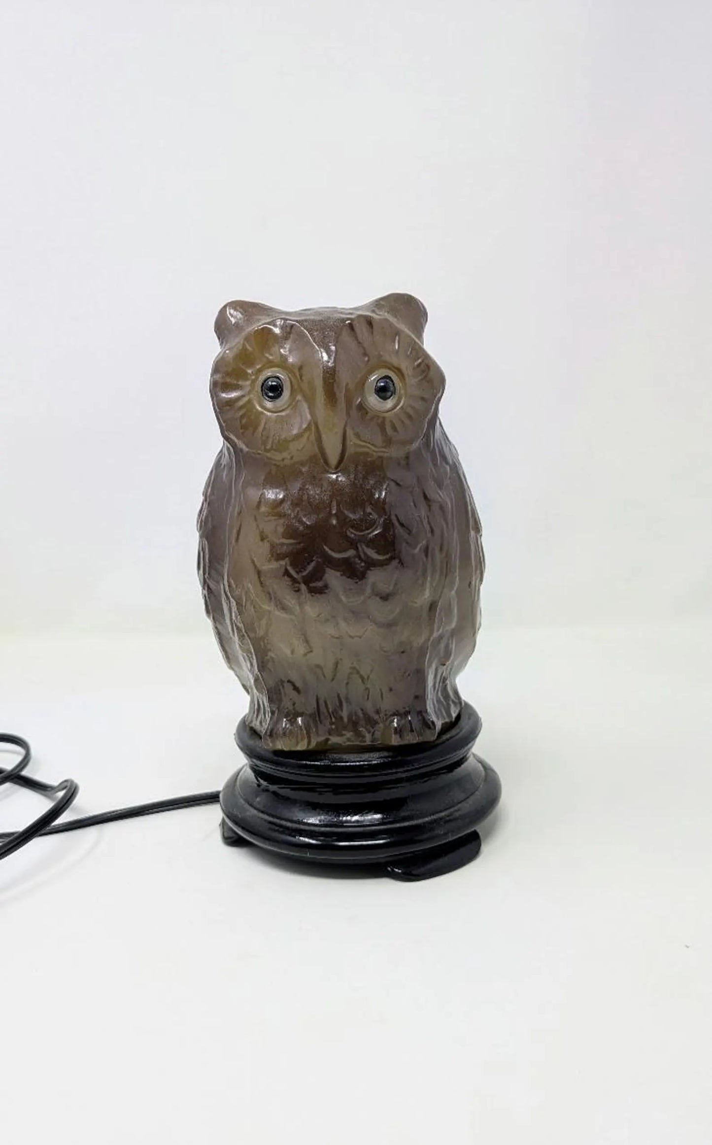 Antique 1920s Tiffin Glass "Owl Lamp"