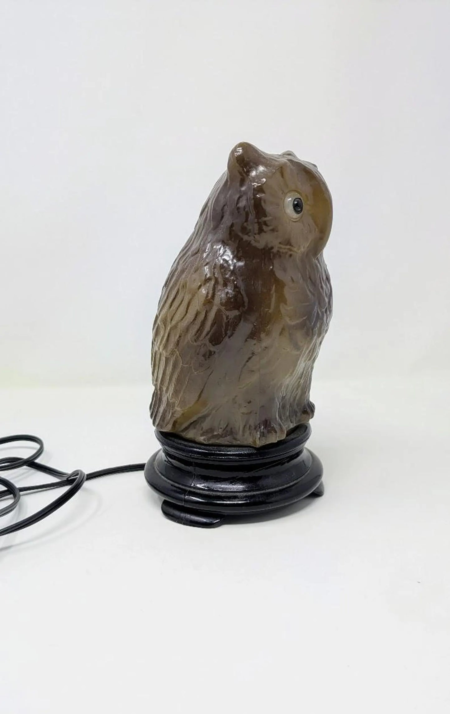 Antique 1920s Tiffin Glass "Owl Lamp"
