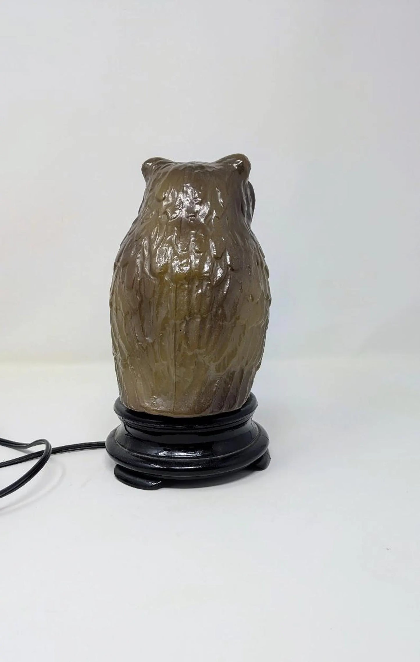 Antique 1920s Tiffin Glass "Owl Lamp"