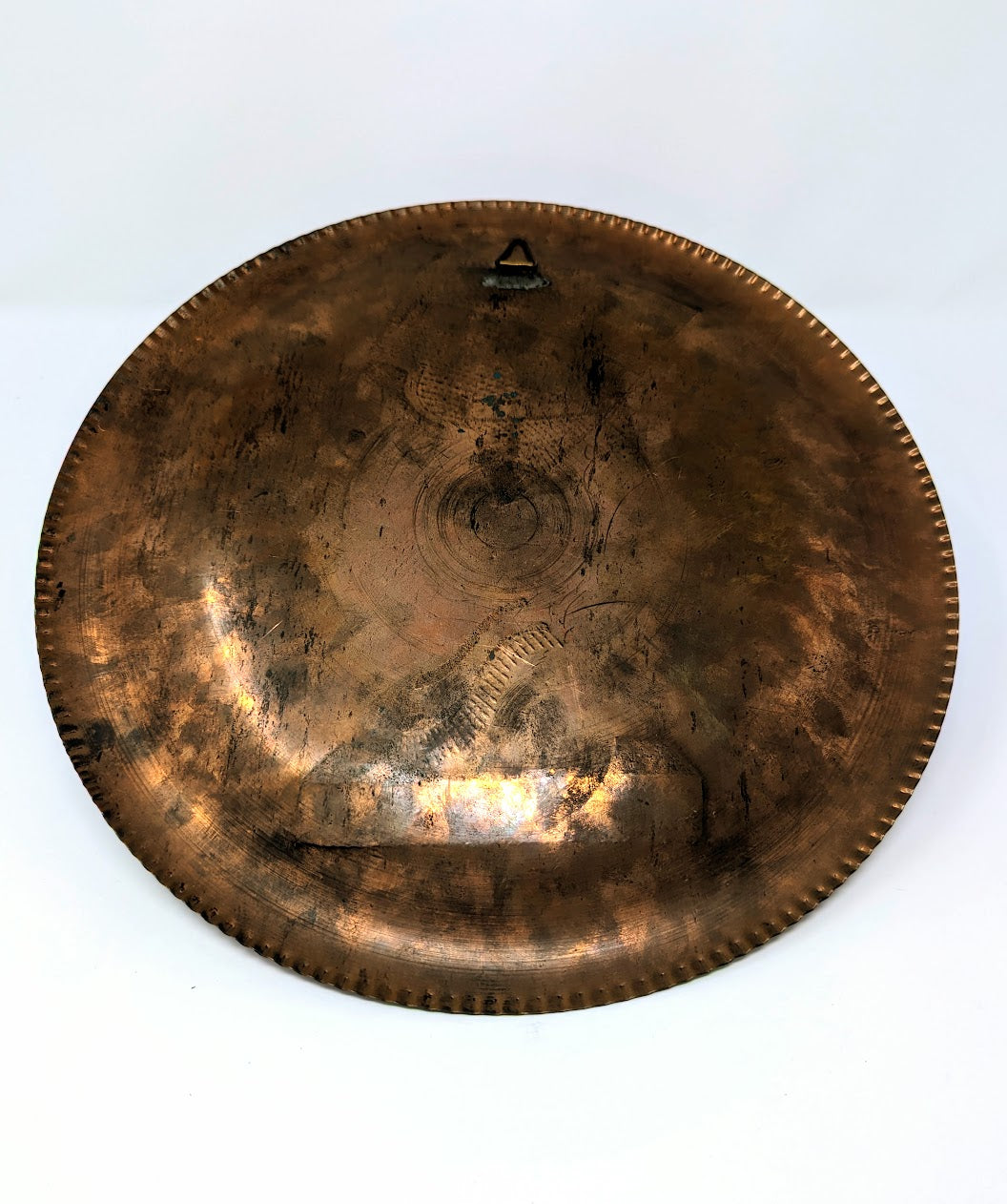 Queen Nefertiti Etched & Stamped Copper Plate with Tin Inlay