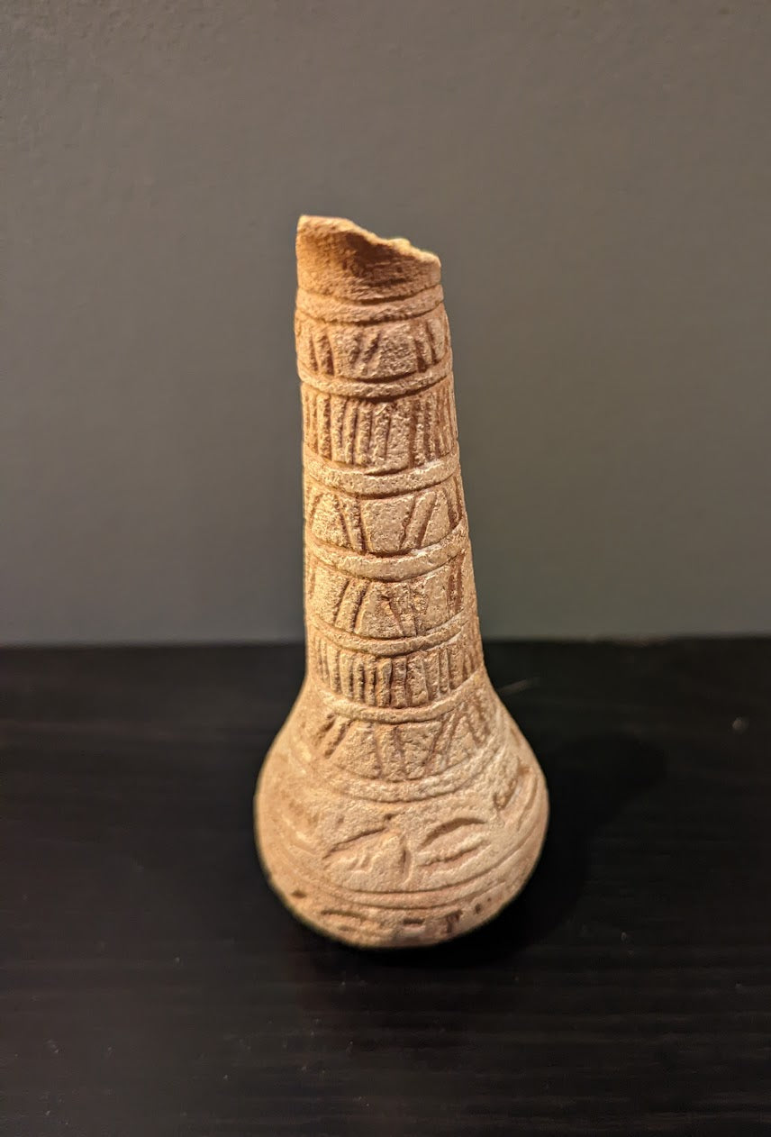 Antique Egyptian Vessel with Hieroglyphics | Grand Tour Era (c. 1780-1920s)