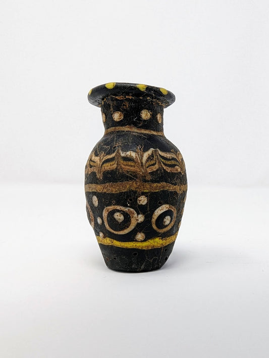 Antique Phoenician Mosaic Glass Bottle (c. 300 A.D.)