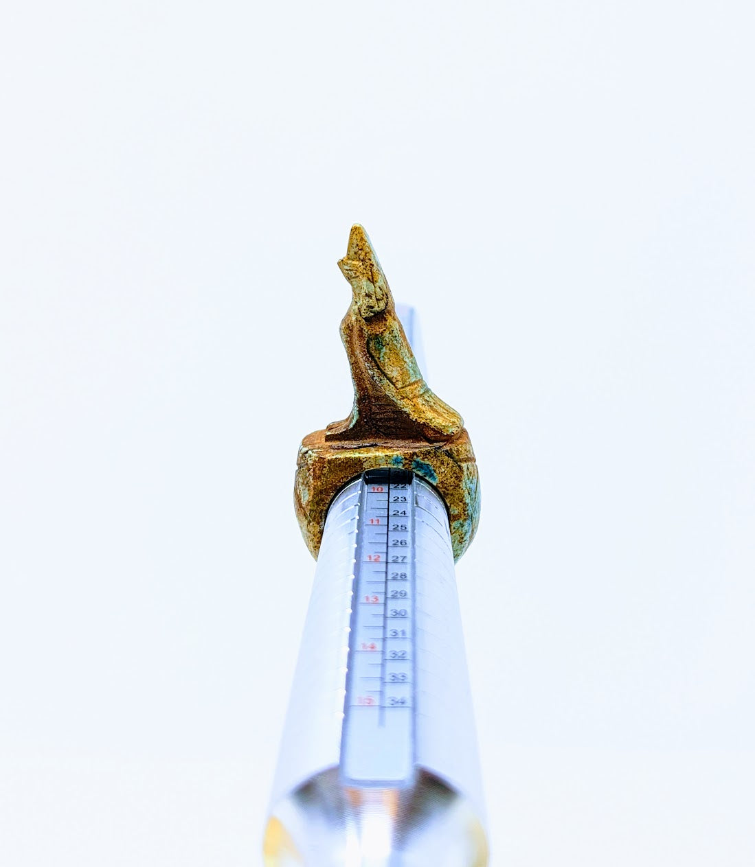 Antique Egyptian Faience-Glazed "Falcon" Ring | Grand Tour Era (c 1780-1920s)