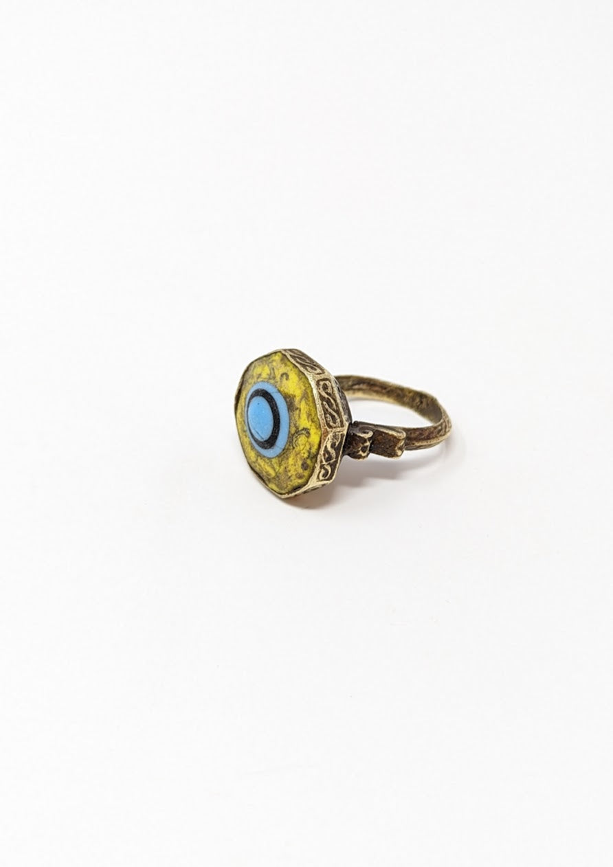 Antique Phoenician Ring | Yellow Center-Stone (c. 300 A.D.)