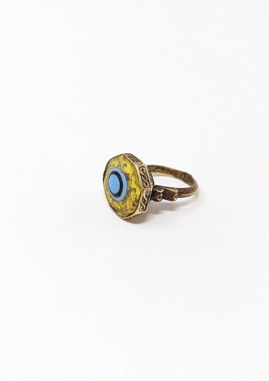 Antique Phoenician Ring | Yellow Center-Stone (c. 300 A.D.)