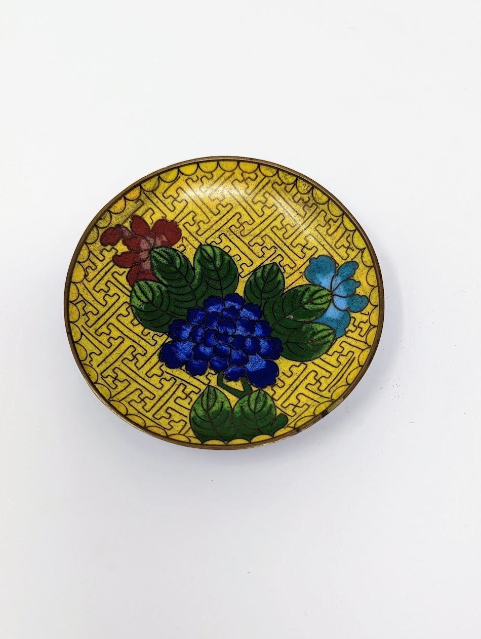 Antique Cloisonné Matchbox Holder & Ashtray | China (c. 1890-1910)