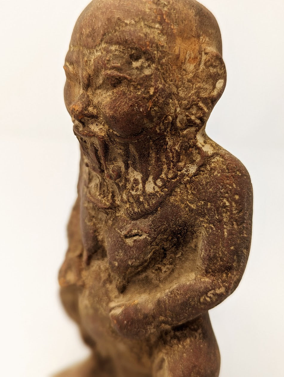 RARE Antique Egyptian Terracotta Statue: “BES” | Grand Tour Era (c. 1780-1920s)