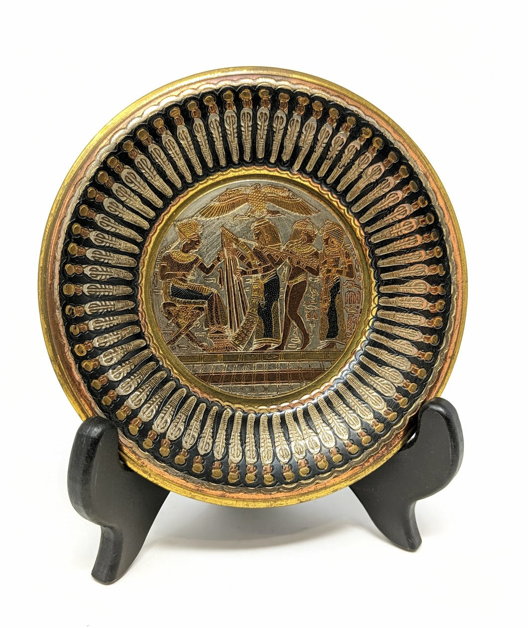 Vintage Handmade Copper Wall Plaque | Made in Egypt by Hosny Gomaa