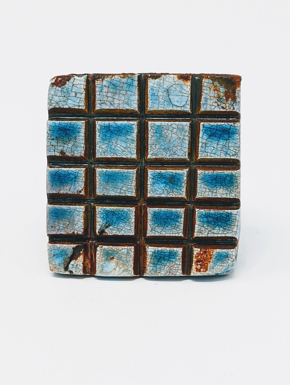 Antique Egyptian Faience-Glazed Ring with Hieroglyphics | Grand Tour Era (c.1780-1920s)